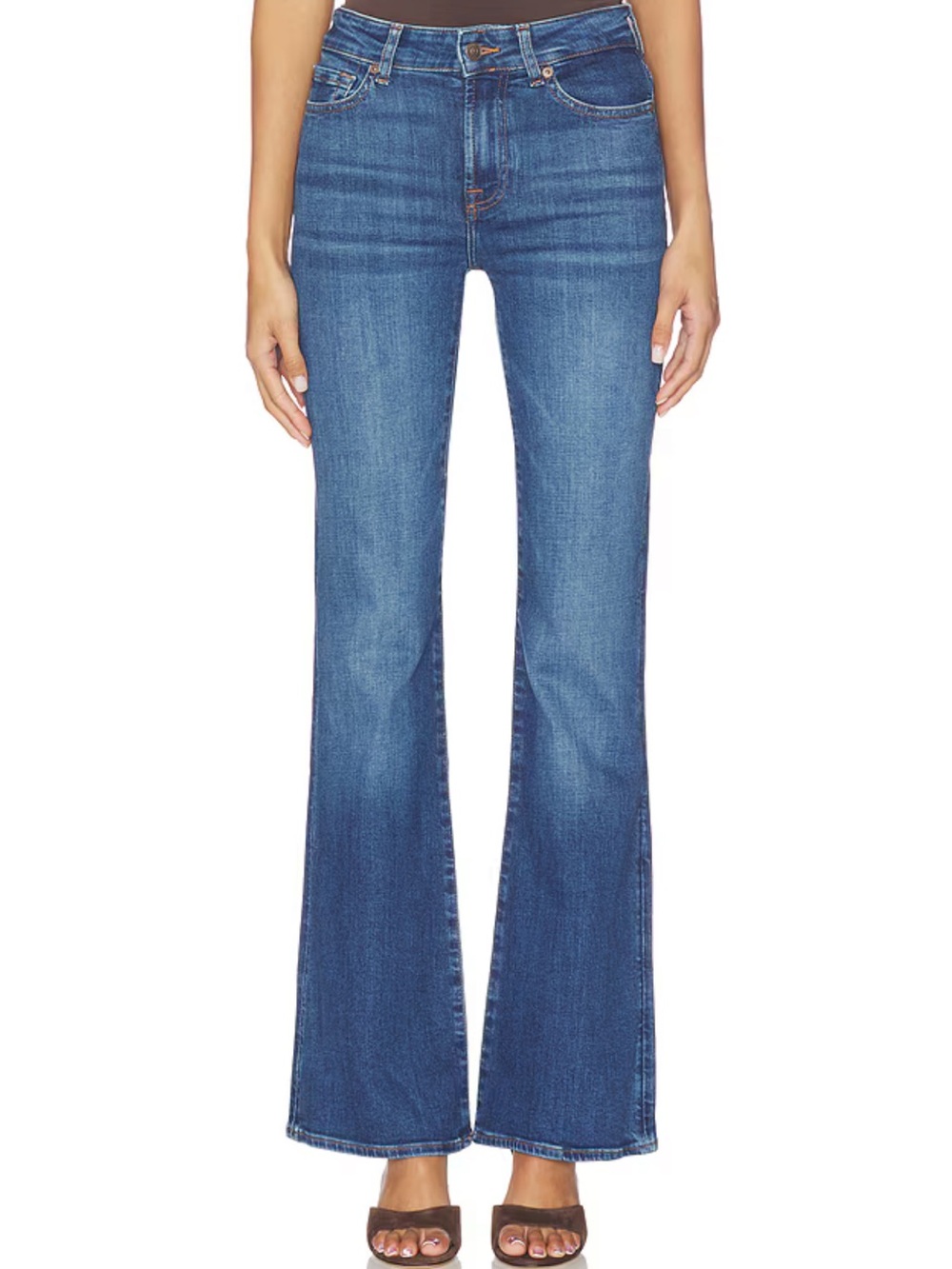 7 for all mankind size 32 relaxed Dark Wash button Jeans 100% cotton
